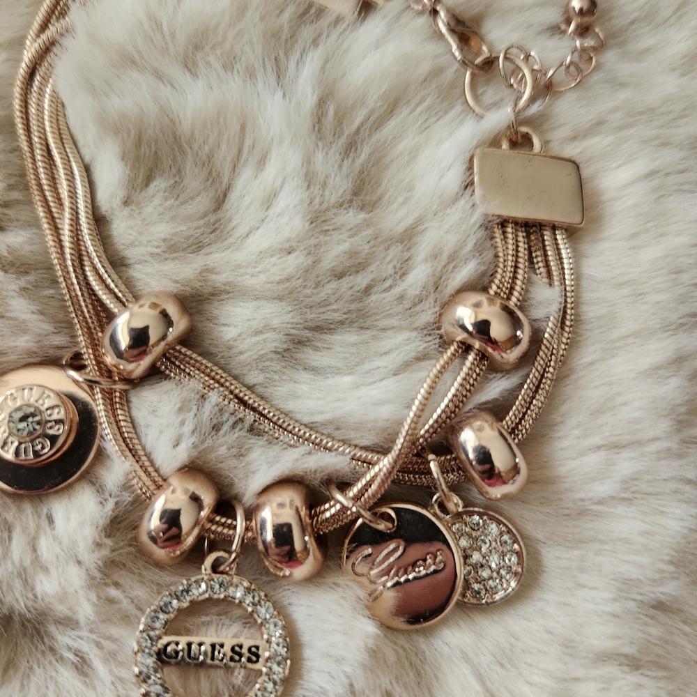 Guess Rose Gold Charm Bracelet